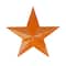 15" Burnt Orange Country Rustic Star Indoor/Outdoor Wall Decoration